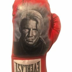 Iconsofboxing.com Dolph Lundgren Hand Painted And Autographed Everlast Boxing Glove Inscribed "Gunner" BOXING MEMORABILIA