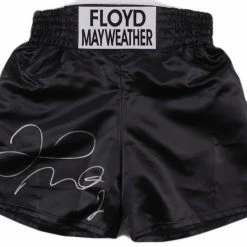 Iconsofboxing.com Floyd Mayweather Jr. Signed Custom Boxing Trunks (Beckett COA)