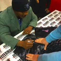Iconsofboxing.com Autographed Mike Tyson Custom Made Boxing Trunks JSA Certified
