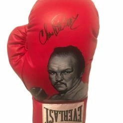 Iconsofboxing.com Chuck Wepner Autographed And Custom Hand Painted Everlast Boxing Glove