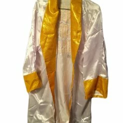 Iconsofboxing.com TOP FIGHTERS Roberto Duran Custom Boxing Robe Autographed In Black Signature Dual Certified