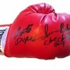 Iconsofboxing.com Roberto Duran And Iran Barkley Dual Signed Autographed Boxing Glove