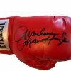 Iconsofboxing.com Marvin Hagler Autographed Red Everlast Boxing Glove TOP FIGHTERS