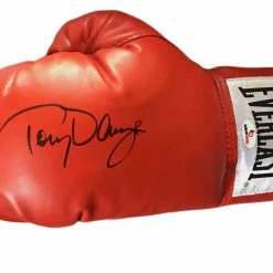 Iconsofboxing.com Tony Danza Hand Signed Everlast Red Boxing Glove Super Rare BOXING MEMORABILIA