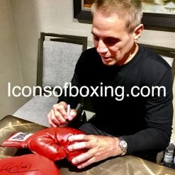 Iconsofboxing.com Tony Danza Hand Signed Everlast Red Boxing Glove Super Rare BOXING MEMORABILIA