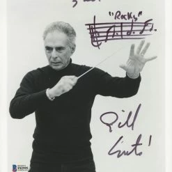 Iconsofboxing.com Bill Conti Signed 8x10 Photo Inscribed "Best Wishes" & "Rocks" (Beckett COA)