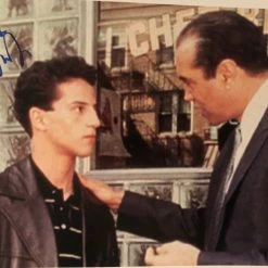 Iconsofboxing.com Lillo Brancato A Bronx Tale Autographed 8x10 Street Photo With Chazz Palminteri