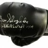 Iconsofboxing.com Gleason's Gym Owner Bruce Silverglade Autographed Everlast Black Boxing Glove In Silver Signature BOXING MEMORABILIA