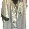 Iconsofboxing.com Cassius Clay Autographed Custom Made White Boxing Robe Signed In Black, Steiner Card BOXING MEMORABILIA