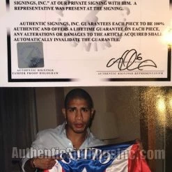 Iconsofboxing.com TOP FIGHTERS Miguel Cotto Signed Puerto Rico Custom Made Boxing Robe JSA, ASI