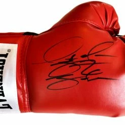 Iconsofboxing.com Deontay Wilder Red Everlast Autographed Boxing Glove In Black Marker. JSA BOXING MEMORABILIA