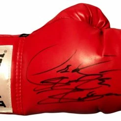 Iconsofboxing.com Deontay Wilder Dual Signed Artur Szpilka Red Everlast Autographed Boxing Glove