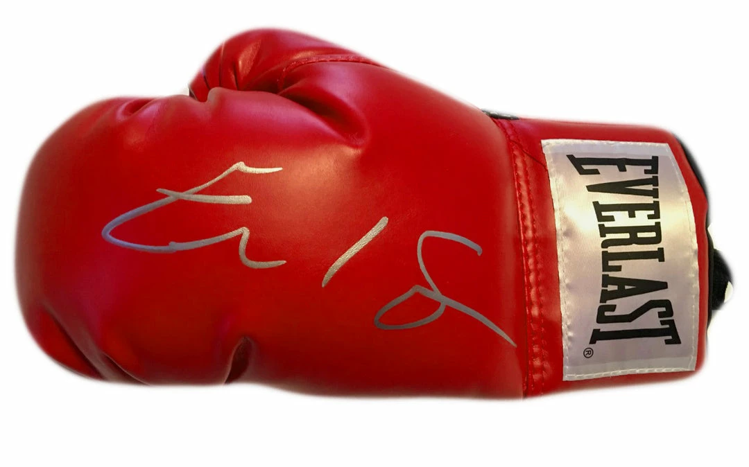Iconsofboxing.com Errol Spence Jr. Silver Autographed Signed Boxing Glove TOP FIGHTERS