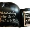 Iconsofboxing.com Boxer Gennady Golovkin Autographed Black Boxing Glove In Silver Signature JSA