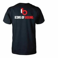 Iconsofboxing.com Icons Of Boxing Black Color T-Shirts With Logo Floyd Mayweather Jr.