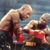 Iconsofboxing.com James "Lights Out" Toney Autographed 8x10 Boxing Photo Vs Iran Barkley BOXING MEMORABILIA