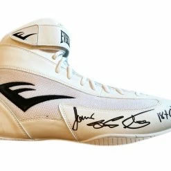 Iconsofboxing.com BOXING MEMORABILIA James "Lights Out" Toney Autographed Everlast Boxing Boot Very Rare
