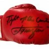 Iconsofboxing.com BOXING MEMORABILIA Smokin Joe Frazier Autographed Red Everlast Boxing Glove With Rare Inscription