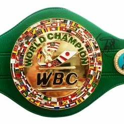 Iconsofboxing.com Heavyweight Champion Larry Holmes Autographed WBC Championship Full Size Belt BOXING MEMORABILIA