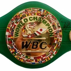 Iconsofboxing.com Heavyweight Champion Larry Holmes Autographed WBC Championship Full Size Belt BOXING MEMORABILIA