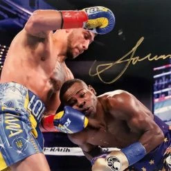 Iconsofboxing.com Vasyl Lomachenko Autographed 8x10 Photo In Gold Signature, JSA Cert