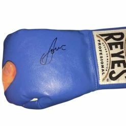 Iconsofboxing.com Vasyl Lomachenko Autographed Reyes Blue Boxing Glove In Black Signature
