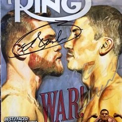 Iconsofboxing.com Boxers Canelo Alvarez & Gennady Golovkin Autographed Ring Magazine.