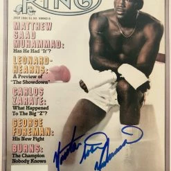 Iconsofboxing.com BOXING MEMORABILIA Matthew Saad Muhammad Autographed 8x10 Photo Boxing Great
