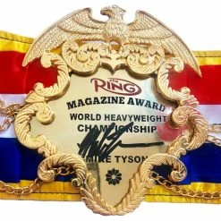Iconsofboxing.com Mike Tyson Signed Ring Magazine Heavyweight Championship Belt