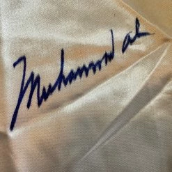 Iconsofboxing.com Muhammad Ali Autographed Everlast Blue Signature Boxing Rare Trunks BOXING MEMORABILIA