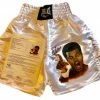 Iconsofboxing.com Muhammad Ali Signed Autographed Custom Painted Boxing Trunks BOXING MEMORABILIA