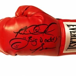 Iconsofboxing.com Riddick Bowe Autographed With Inscriptions Everlast Boxing Glove