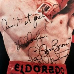 Iconsofboxing.com BOXING MEMORABILIA Ray "Boom Boom" Mancini Autographed Signed Inscribed 8x10 Photo Rare