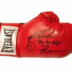 Iconsofboxing.com Riddick Bowe Right Hand Autographed With Inscriptions Everlast Boxing Glove