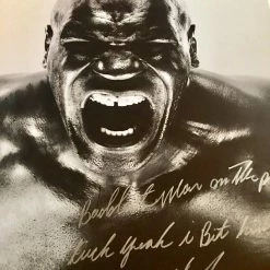 Iconsofboxing.com Mike Tyson Signed Custom Size Photo Autographed With Extra Inscriptions