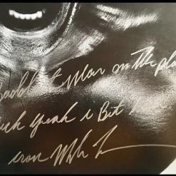 Iconsofboxing.com Mike Tyson Signed Custom Size Photo Autographed With Extra Inscriptions