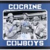 Iconsofboxing.com Mike Tyson, Doc Gooden & Darryl Strawberry Signed Mets 22x26 Framed Photo JSA