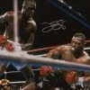 Iconsofboxing.com James "Buster" Douglas Signed 8x10 Photo With Mike Tyson (MAB Hologram)