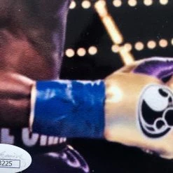 Iconsofboxing.com Vasyl Lomachenko Autographed 8x10 Action Fighting Photo In Gold Signature, JSA TOP FIGHTERS