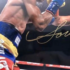 Iconsofboxing.com Vasyl Lomachenko Action Packed Autographed 8x10 Fighting Photo With A Gold Signature, JSA TOP FIGHTERS