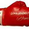 Iconsofboxing.com Vasyl Lomachenko Rare Autographed Everlast Red Boxing Glove In Silver Full Signature