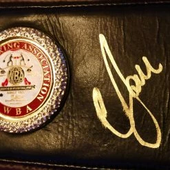 Iconsofboxing.com Vasyl Lomachenko Autographed Championship Boxing WBA Belt In Gold Signature