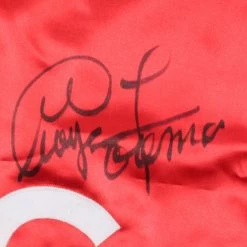 Iconsofboxing.com TOP FIGHTERS George Foreman Signed Boxing Trunks (JSA COA & Foreman Hologram)