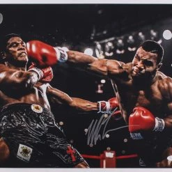 Iconsofboxing.com BOXING MEMORABILIA Mike Tyson Signed In Silver Autograph Size 16x20 Photo (JSA COA)