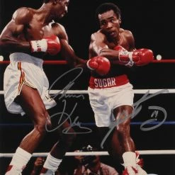 Iconsofboxing.com BOXING MEMORABILIA Sugar Ray Leonard & Tommy