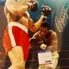 Iconsofboxing.com Joe Frazier Signed Autographed Rare 16 X 20 Size Vs Muhammad Ali Photo PSA Certified