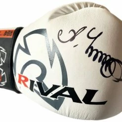Iconsofboxing.com TOP FIGHTERS Oleksandr Usyk Autographed Rare White Rival Boxing Glove, Signed In Person With Photo Proof