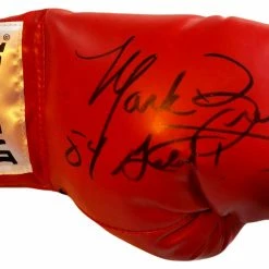 Iconsofboxing.com Mark Breland Autographed Signed HUGE Signature Across A Everlast Boxing Glove BOXING MEMORABILIA