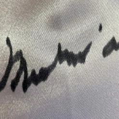 Iconsofboxing.com BOXING MEMORABILIA Muhammad Ali Autographed Custom Made White Boxing Robe Signed In Black