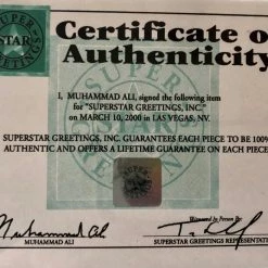 Iconsofboxing.com BOXING MEMORABILIA Muhammad Ali Autographed Custom Made White Boxing Robe Signed In Black